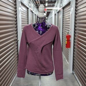 Coquette Purple One Size Fits Most Wrap Sweater Balletcore Feminine Soft Girl